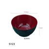 Black-Red Melamine Ramen Bowl Imitation Porcelain Fruit Salad Fast Food Tableware Frosted Noodles Rice Bowls Kitchen Accessories