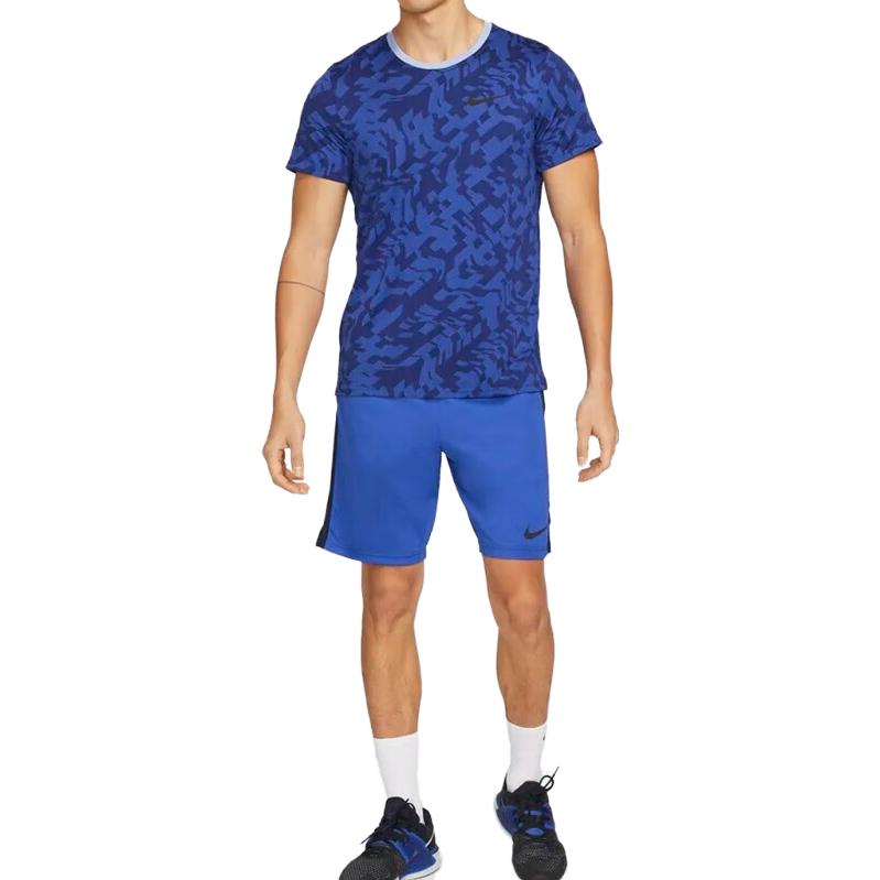 Nike T Shirts Men's Blue Crew Neck Moderate Straight Fit CT6295-063