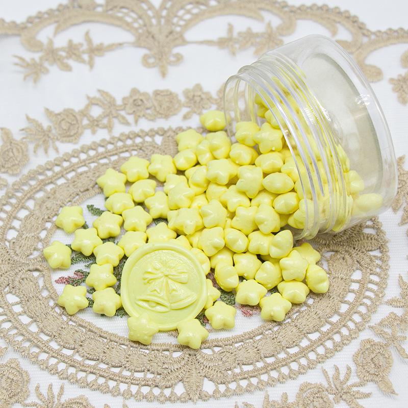 Colorful Macaron Star Wax Seal Set - Cute Aesthetic Wax Particles