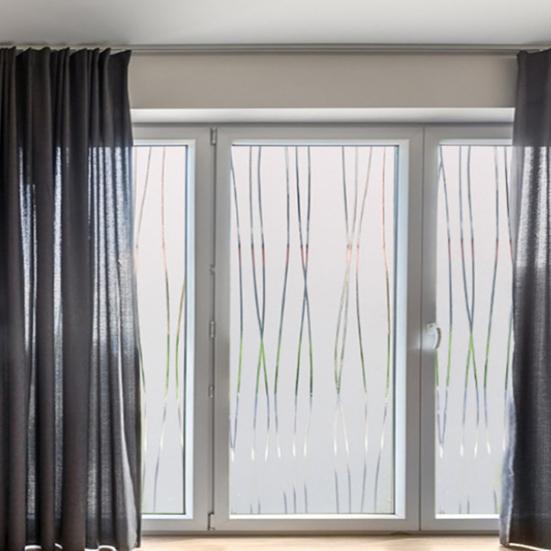 1 рулон оконной пленки, блокирующей УФ-излучение, узор из ПВХ, уменьшает раздражающие блики, винил для окон для общежития