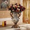 Европейская ретро смоляная ваза, украшение, декор для дома, гостиной, стола, искусственный цветочный горшок, орнаменты, поделки, магазин, отель, клуб, украшения