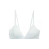 Solid Color Pull-Out Pad Wireless Triangle Bra Women Underwear Emerald-Green 40308WD-IO3