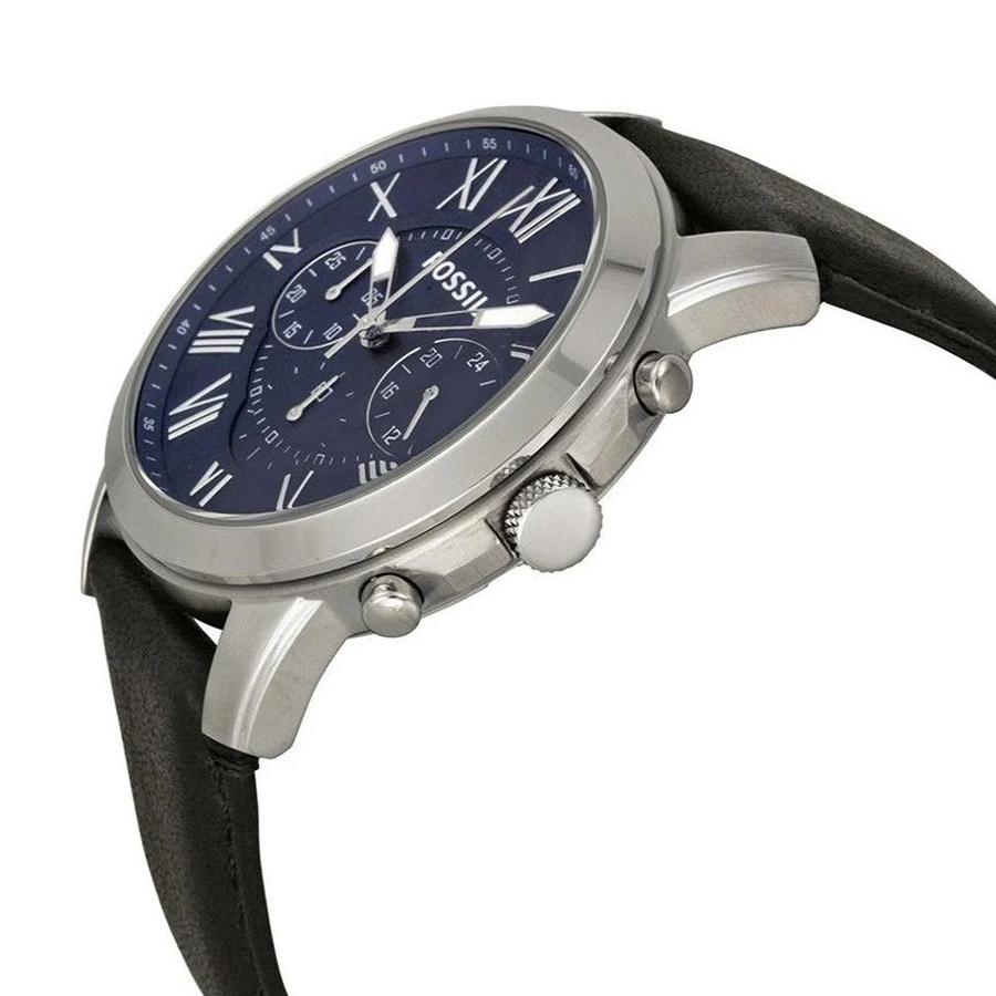 Fossil Мужские часы-хронограф - Кожаный ремешок, Три циферблата, Повседневный деловой стиль, Для ежедневной носки FS4990