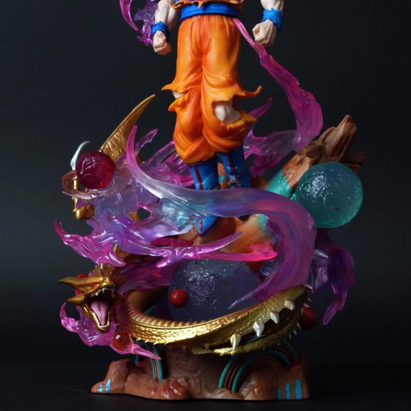 Аниме Dragon Ball Z Фигурка Супер Сайян Ультра Инстинкт Гоку Светящиеся Фигурки Действия Модель Коллекционные Игрушки Кукла Украшение Подарок