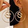 Gothic Animal Scorpion Drop Earrings Women's Vintage Punk Hip Hop Rock Men's Snake Earrings Dark Halloween Exaggerated Jewelry