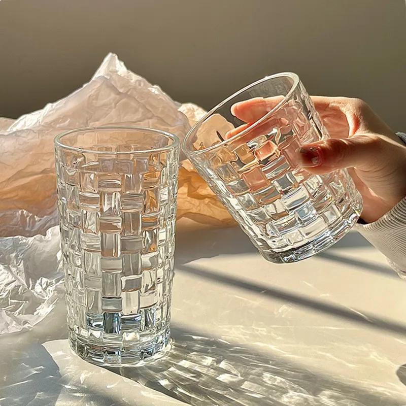 Nordic Whisky Crystal Cocktail Wine Drinking Glasses Bar Пиво Прозрачные Стаканы Для Воды Сока Чайные Чашки Бокал Для Шампанского Кофейная Кружка