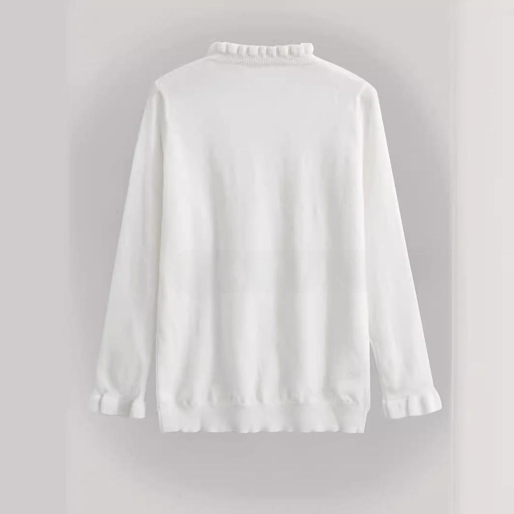 Женский вязаный свитер с V-образным вырезом на пуговицах: Мода весна/осень