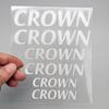 Crown Caliper Stickers Compatible with All Series Brake Caliper Cover Waterproof Stickers High Temperature Resistant Cool Design - - - - - (Silver)