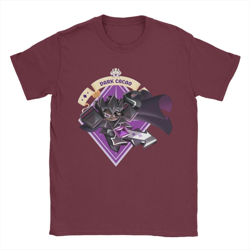 Темный какао футболка мужская хлопковая футболка топ новинка Cookie Run Kingdom круглый вырез короткий рукав