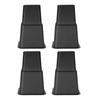 Furniture Raisers Adjustable Bed Chair Sofa Riser Feet Lift Set 4 X 5"& 4 X 3" Black