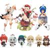 17cm Genshin Impact Anime Figure Liyue Qixing Ganyu Action Figure Klee Hibana Knight Figurine Paimon Figurine Model Doll Toys