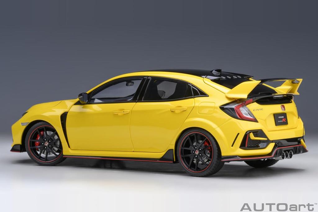 AUTOart Honda Civic Type R Limited Edition Sunlight Yellow II Finished Product 1/18 (FK8)
