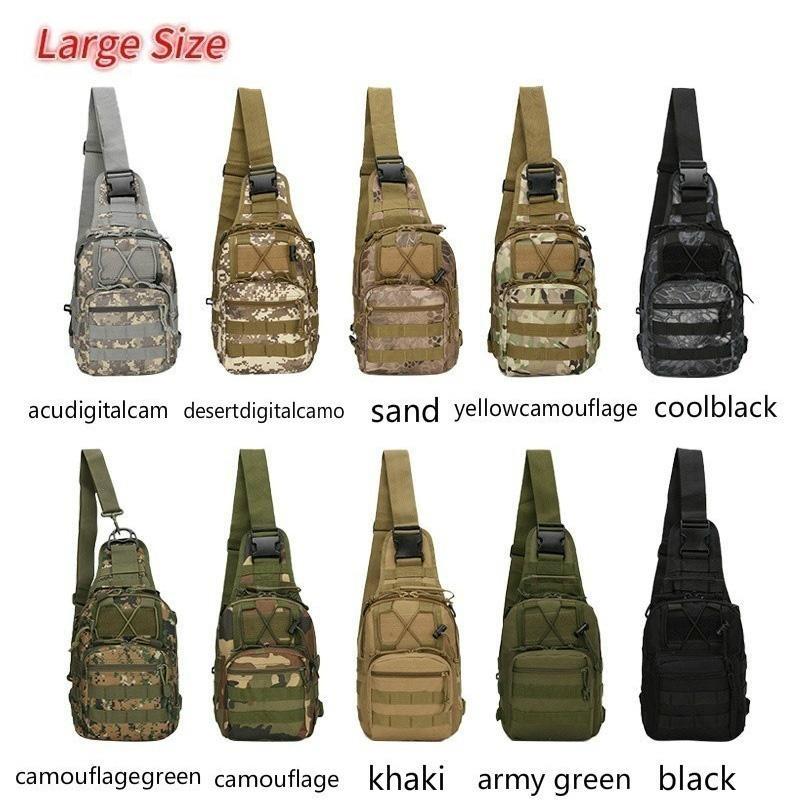 Hiking Trekking Backpack Sports Climbing Shoulder Bags Tactical Camping Hunting Daypack Fishing Outdoor Military Shoulder Bag
