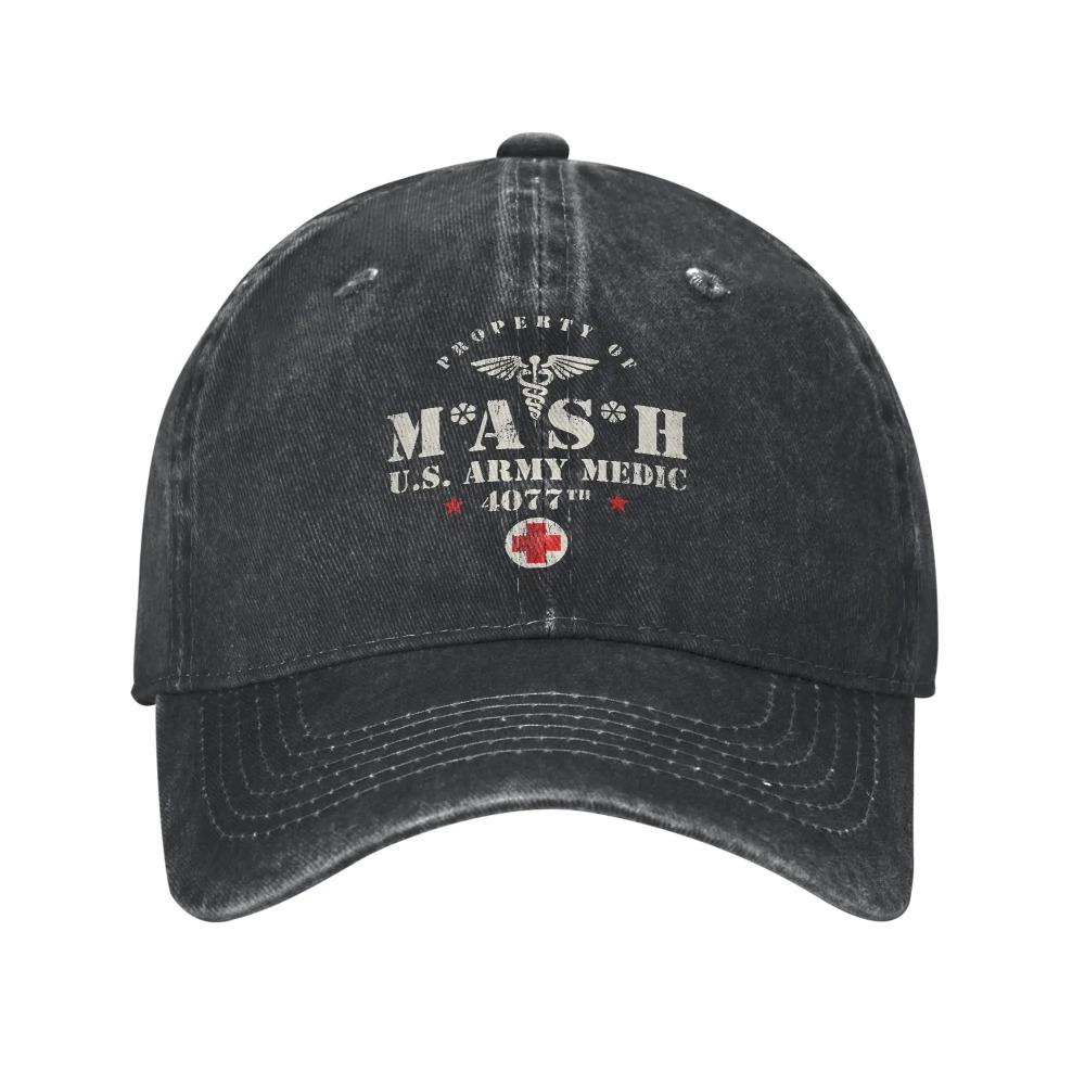 MASH 4077 Casual Baseball Cap Hiking Fishing Trucker Hat Summer Breathable Female Male y2k Cool Snapback Cap