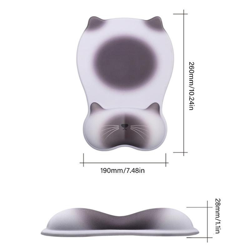 Ergonomic Wrist Support Mouse Pad to Improve Hand Postures and Alleviate Muscle Strain for Designers and Programmers Featuring NonSlip Stability