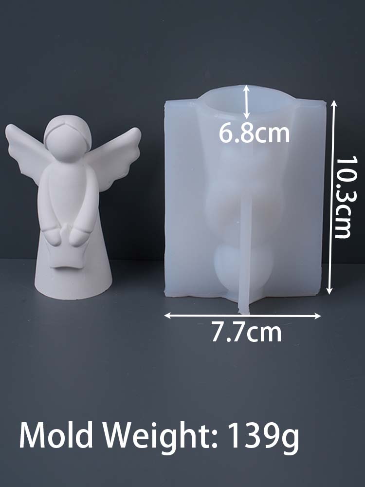 3D Милый Ангел Силиконовая Форма для Свечей DIY Ручная Работа Звезда Любви Девочка Украшения Изготовление Мыла Гипс Смола Формы Домашний Декор Поделки Подарки