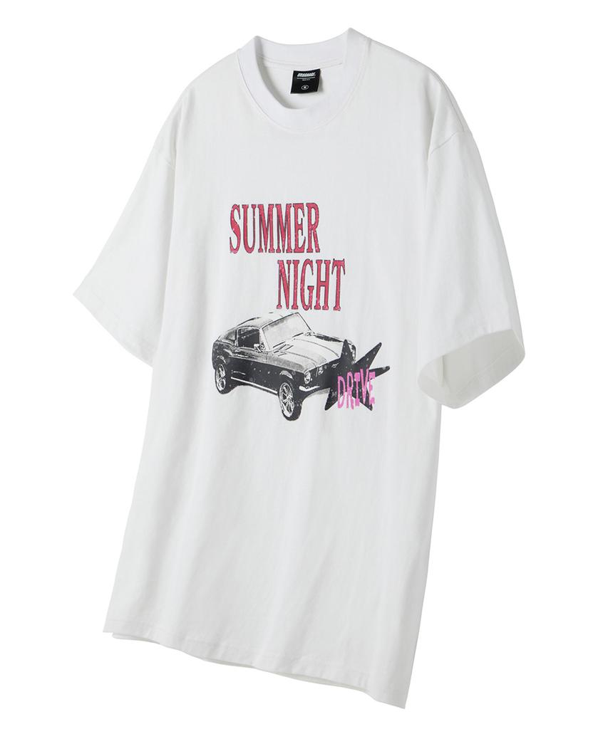 URBANAGE Summer Night Oversized Short Sleeve_White