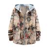 New Coat Loose Casual American Print Men's Hooded Shirt