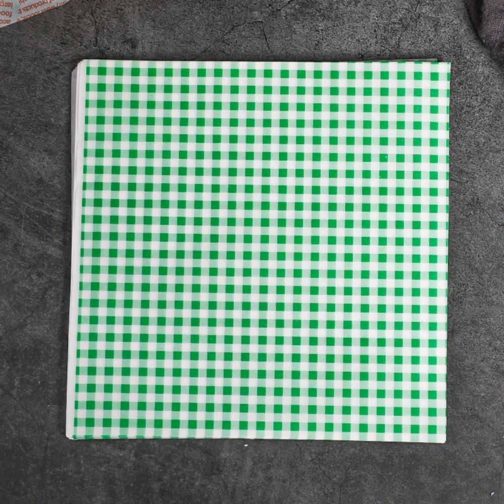 100pcs Multicolor Greaseproof Baking Paper Pre-Cut Sheets Meal Wrapping Paper Backyard BBQ