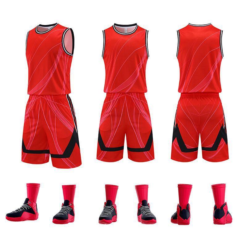 Mens Basketball Practice Jersey Loose Fit Breathable Sport Shirt Training Games Wear