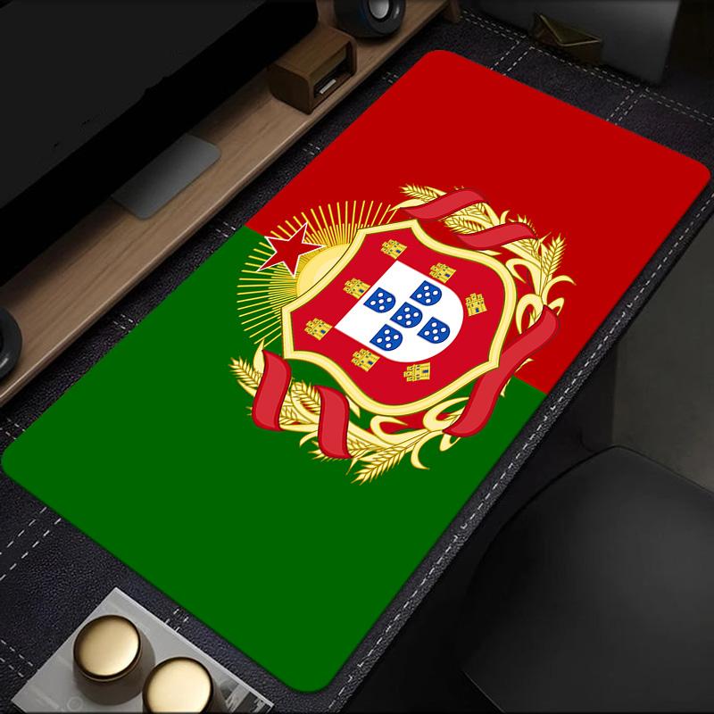 Portuguese Coat Of Arms Mouse Pad, Rubber Base, Mouse Pad for Gamers and Office Use, Gaming Desk , Easy To Clean Mat Christmas fan gifts