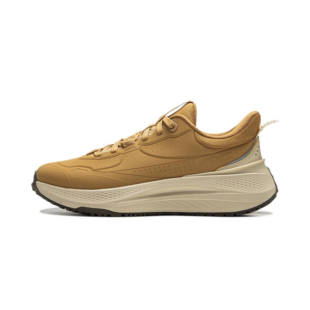 Li Ning SOFT PLUS SHIELD Нескользящие износостойкие Низкие повседневные кроссовки Мужские Хаки AGLU229-2