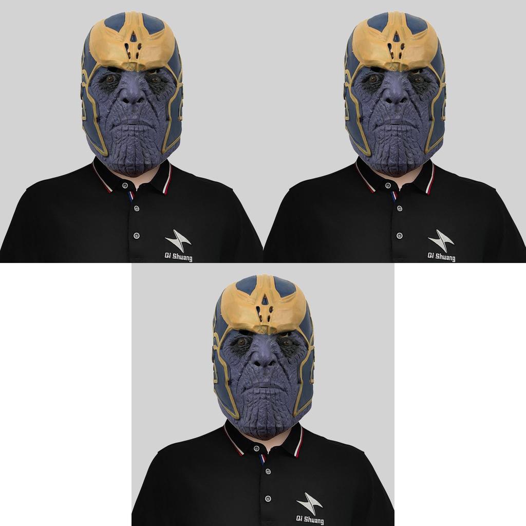 Marvel Thanos Mask Funny Latex Costume Headpiece For Halloween Party Decorations