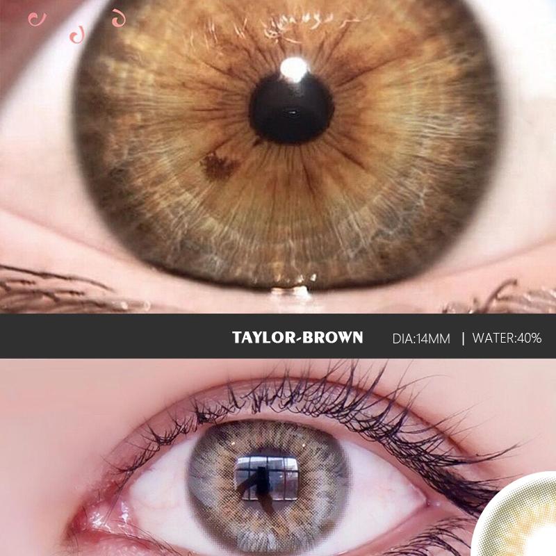 Eyeshare 2 шт./пара цветных контактных линз для глаз, синие цветные линзы для глаз, контактные линзы TAYLOR, красивая косметика для учеников, ежегодно