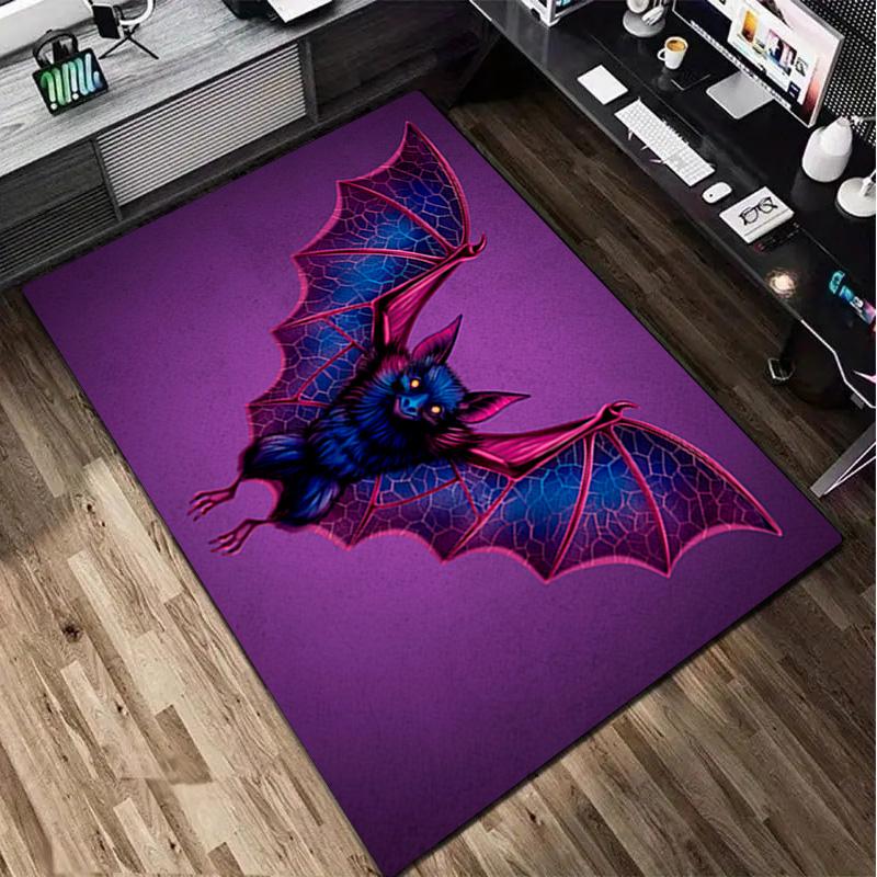 Halloween bat Print Rug - Computer Chair Area Rug home decoration Carpet For Living Room Bedroom Flooring Mat