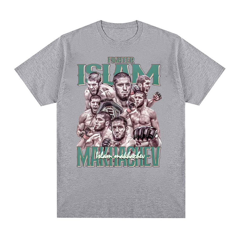 Islam Makhachev Retro Classic Graphic Tee Shirt Unisexs Clothing Harajuku Gothic Oversized T Shirt Unisex Cotton Casual Loose Tshirt