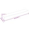 Wall Shelf Light Brown 60 x 10 x 6 cm Solid Oak Wood Treated