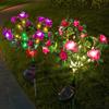 LED Solar Flower Light IP65 Waterproof Automatic ON/OFF Simple Installation Decorative Solar Garden Light Lawn Lamp