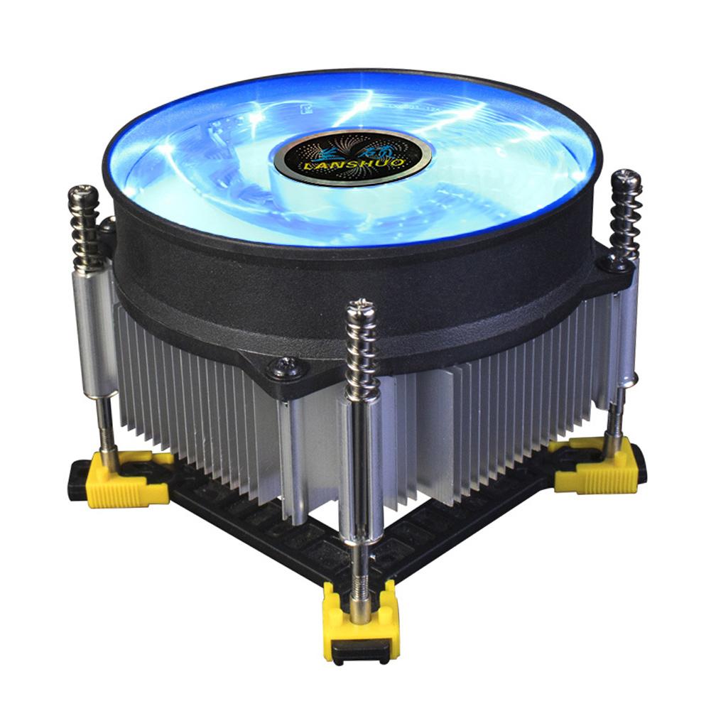 LANSHUO 9см 4-контактный вентилятор охлаждения процессора ПК Бесшумный PWM Радиатор Охладитель для Intel LGA
