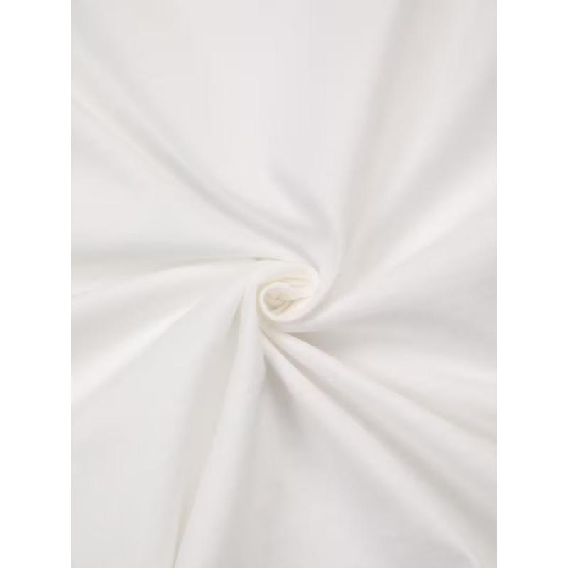 Европейские размеры Стильная белая детская футболка с коротким рукавом и круглым вырезом С очаровательными мультяшными принтами, любимыми детьми, идеально подходит для всех сезонов