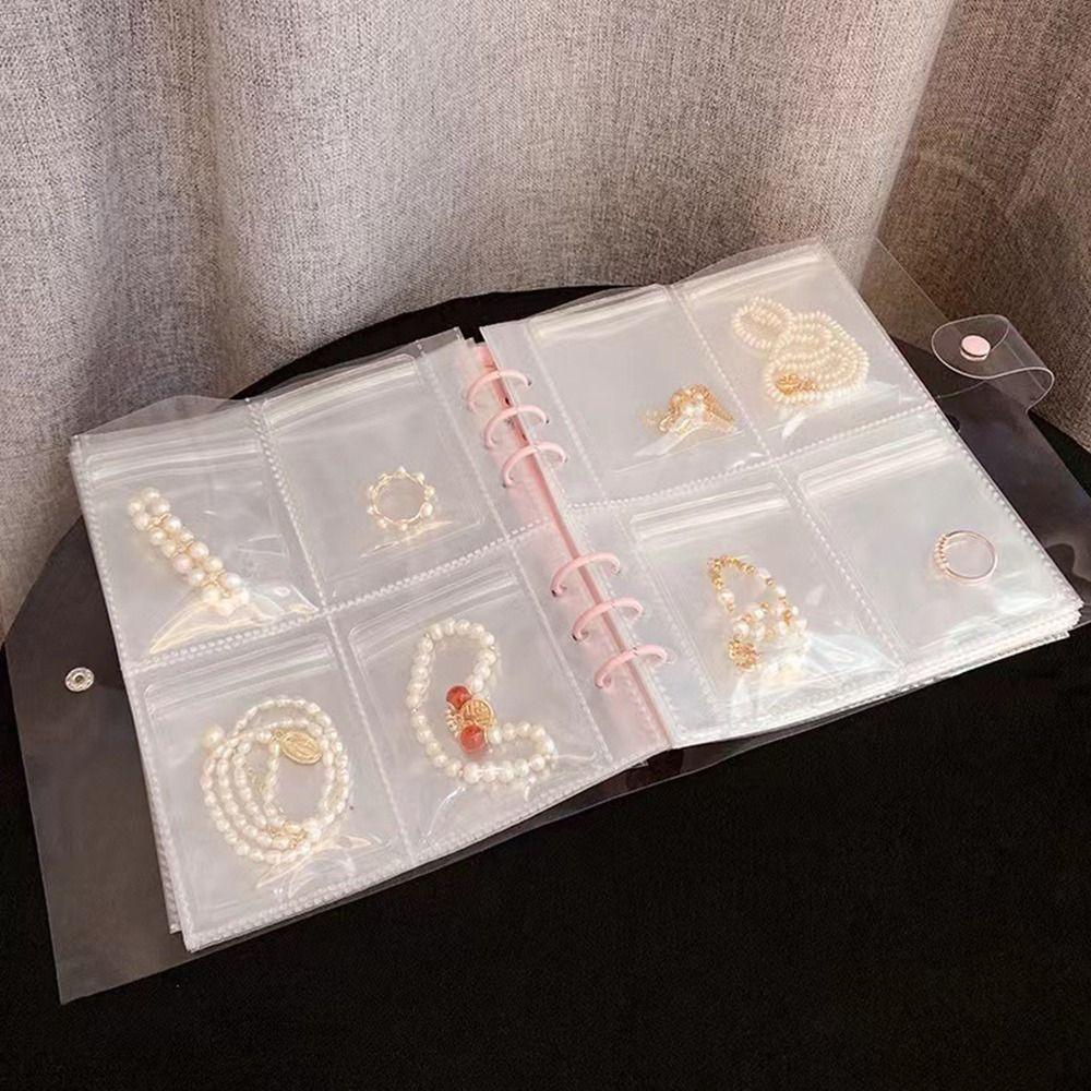 Мешочки для хранения ожерелий, браслетов, колец, Ювелирный мешочек, Пакеты с застежкой-молнией, Самозапечатывающийся пакет, ПВХ-пластик