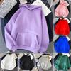 Women's Blank Solid Color Hoodie 2024