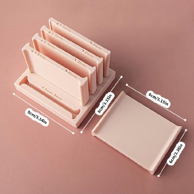 Ergonomic Polymer Clay Flattening Device With Interchangeable Height Settings Ideal For Crafters Designing Unique Clay Accessories