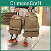 Fashion Girls Nylon Letter Backpack With Breathable Design For School Travel And