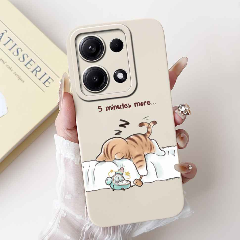 Простой силиконовый чехол для Redmi Note14S 4G Милый панда кролик Ударопрочная задняя крышка Note14 Для Xiaomi Redmi Note 14 14S Чехлы