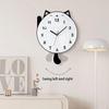 Clock Decorative Cute Acrylic Stylish Wall Ornament Silent for Dining Room Bedroom Kitchen