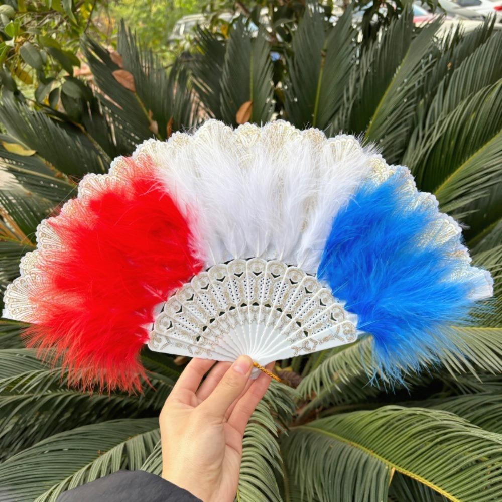 Пластиковая Рамка Перо Складной Веер Китайский Стиль Кружевной Веер Портативный Ретро Ручной Веер Модное Шоу