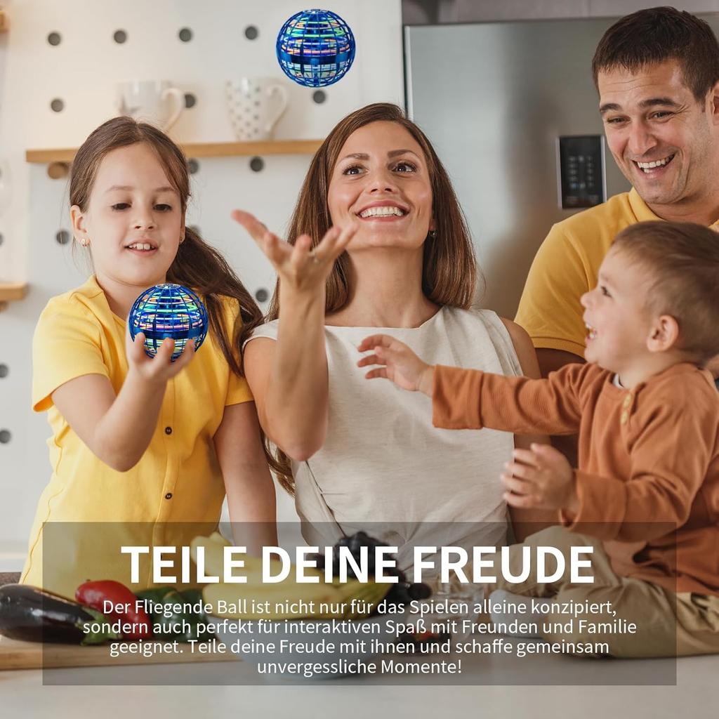 Ivtivfu Flying Ball Toy, LED Flying Spinner, Magic Hover Magic Ball, Boomerang Drone Toys For, Gift for Children from 6, 7, 8, 9, 10, 12 Years