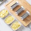 3-In-1 Rotary Cheese Grater Hand Crank,Handheld Parmesan Cheese Shredder For Hard Cheese
