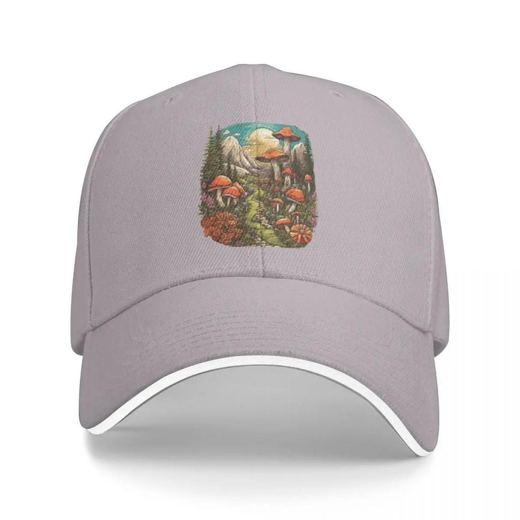 Mountain Mushroom Haven Baseball Cap Golf Luxury Hat Brand Female Mens