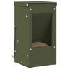 Rabbit Feeder Olive Green 12.5 x 12.5 x 25 cm