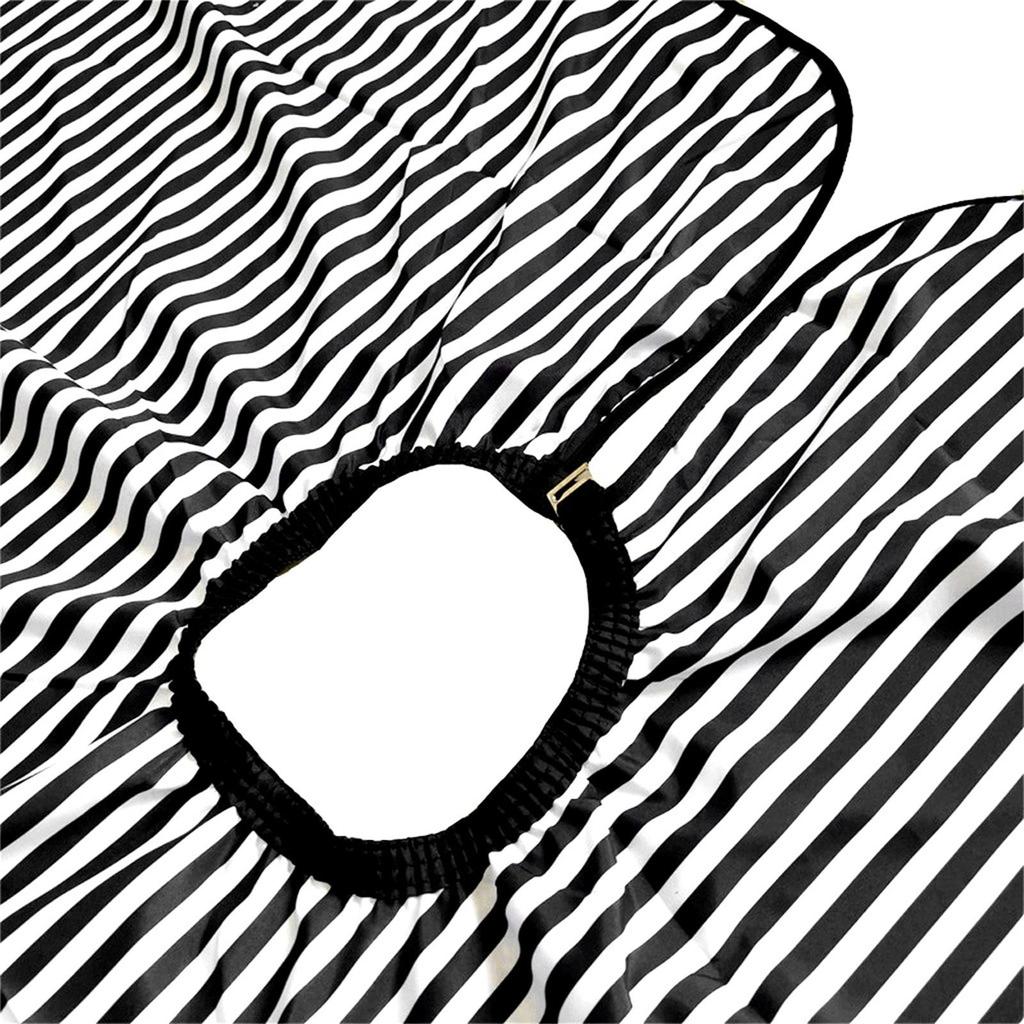 Парикмахерский халат в полоску для стрижки волос/накидка для парикмахеров