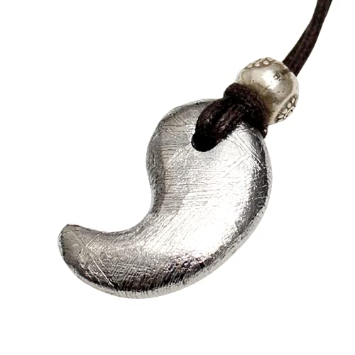 [World Accessories Carmelo] Ожерелье-чокер с подвеской-магатмой из метеорита Гибеон для мужчин и женщин
