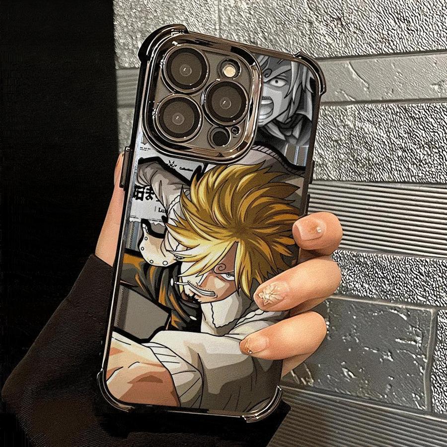 Мягкий чехол для телефона для iPhone 13 16 Pro Max 15 Plus 12 11 17 Air 14 One Piece Портгас Д. Эйс