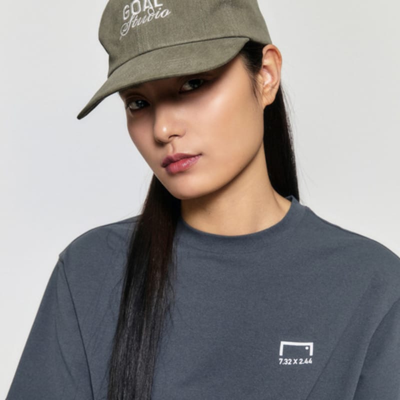 GOALSTUDIO FLAT BRIM CAP-OLIVE GREEN