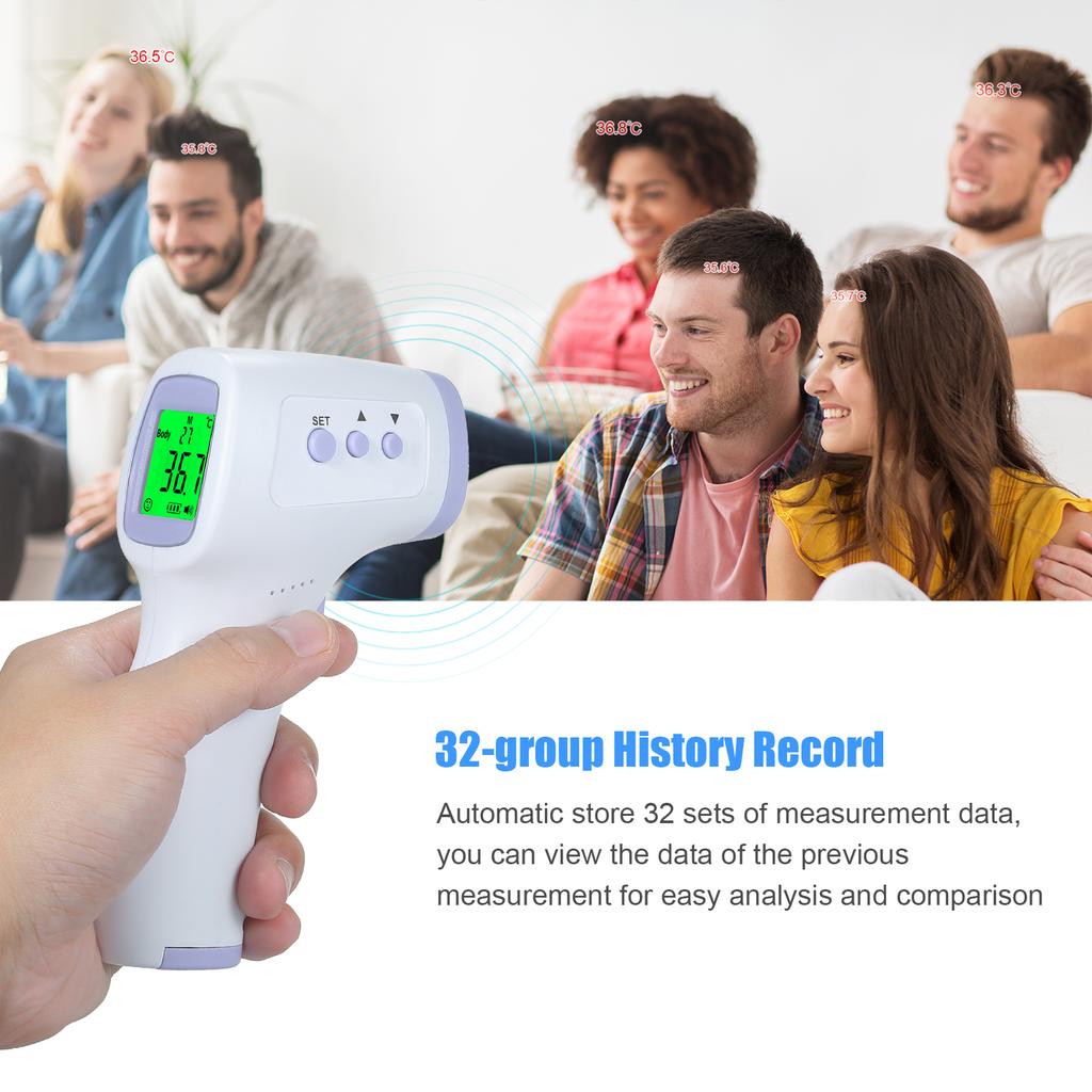 Digital Infrared Forehead Thermometer Non-Contact IR Thermometer Handheld LCD Digital Temperature